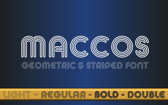 MACCOS Demo Font poster