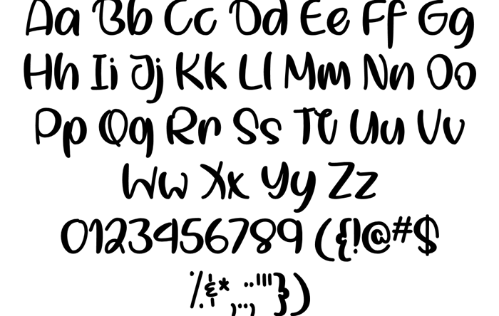 Smol Kitty Boi Font poster