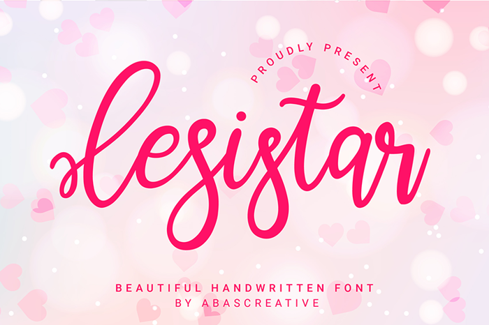 Lesistar Font poster