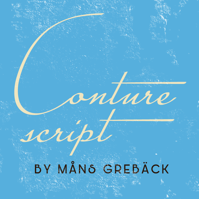 Conture Script Font poster