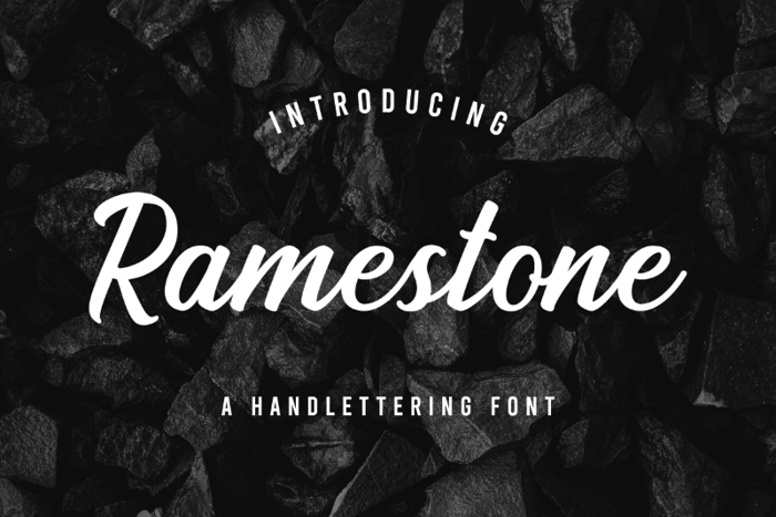 Ramestone Font poster