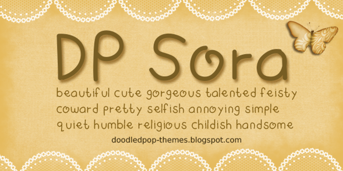 DPSora Font poster
