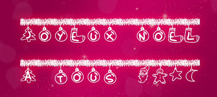 PWChristmasTinsel Font poster