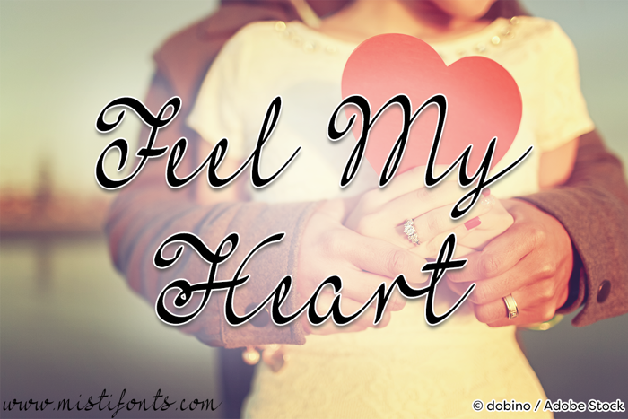Mf Feel My Heart Font poster