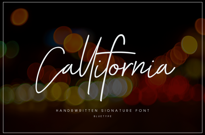 Callifornia Font poster