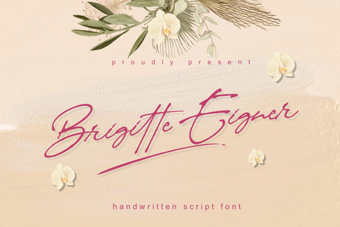 Brigitte Eigner Font poster