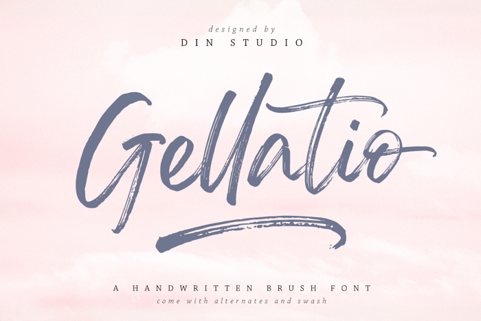 Gellatio Font poster