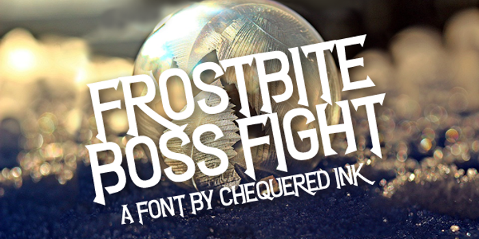Frostbite Boss Fight Font poster
