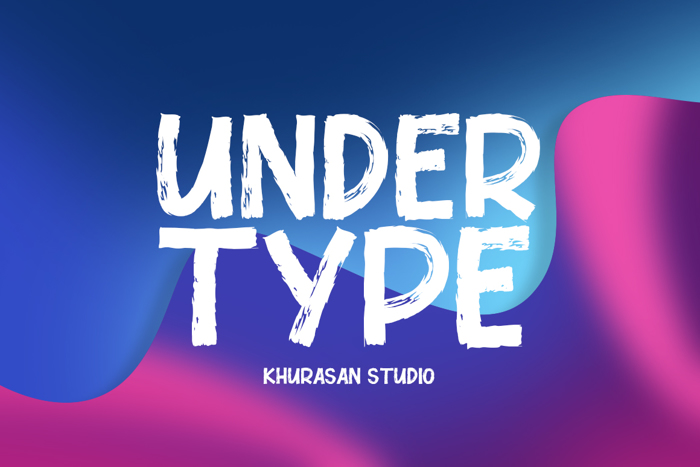 Under Type Font poster