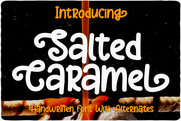 Salted Caramel Font poster