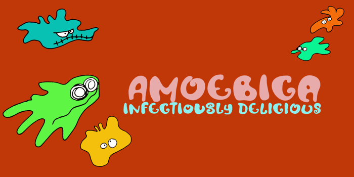 DK Amoebica Font poster