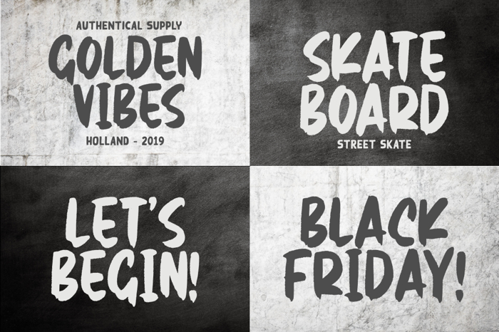 Real Brush Font poster