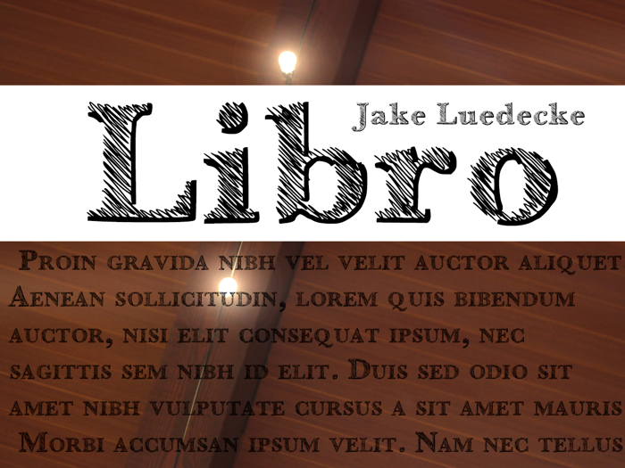 Libro Font poster