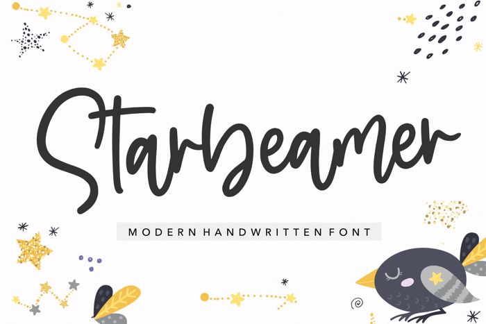 Starbeamer Font poster