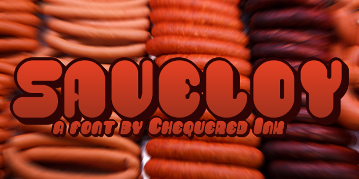 Saveloy Font poster