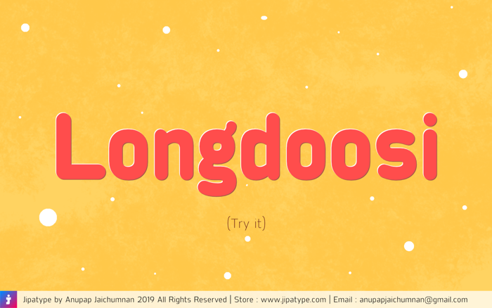 Longdoosi Font poster