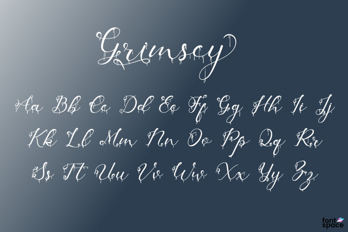 Grimscy Font poster