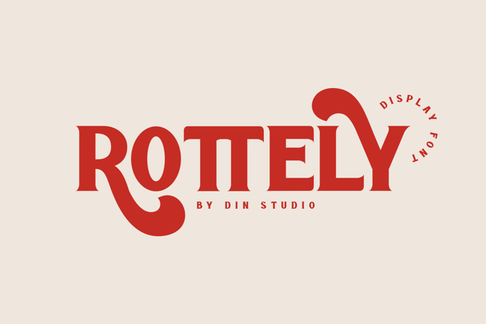 Rottely Font poster