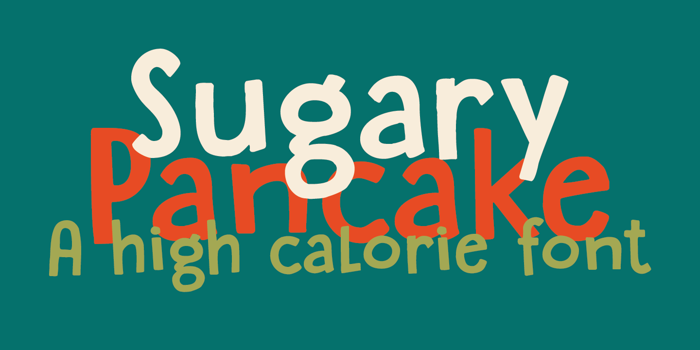 DK Sugary Pancake Font poster