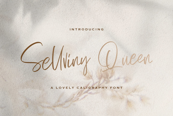 Sellviny Queen Font poster