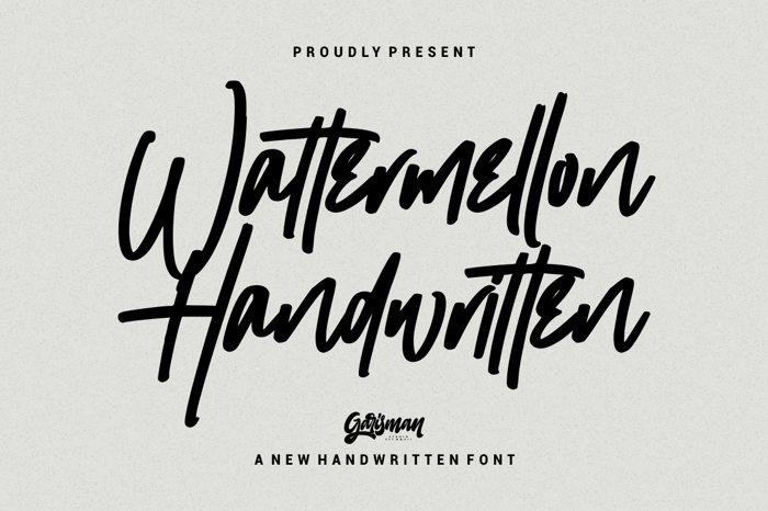 Wattermellon Font poster
