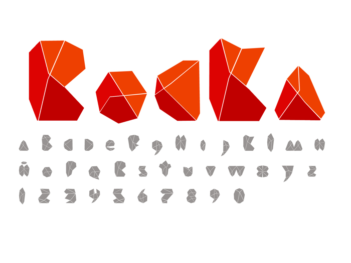 ROCKA Font poster