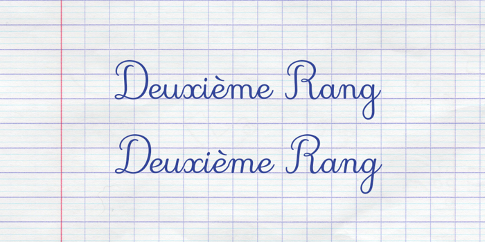 Deuxieme Rang Font poster