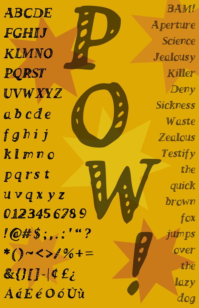 POW_ Font poster