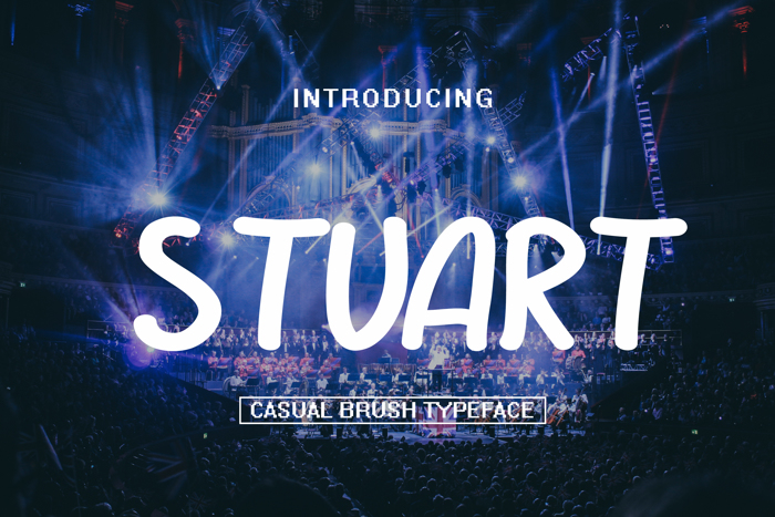 STUART Font poster