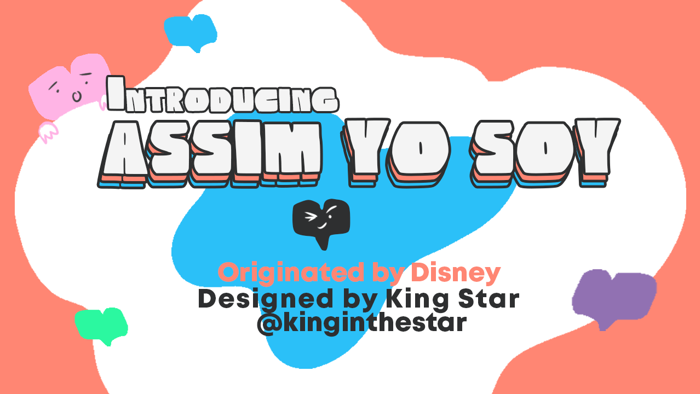 Assim Yo Soy Font poster