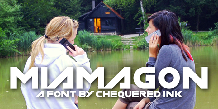Miamagon Font poster