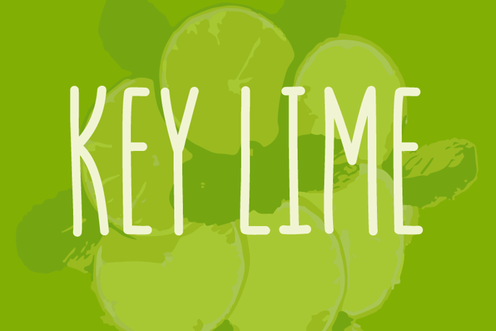 Key Lime Font poster