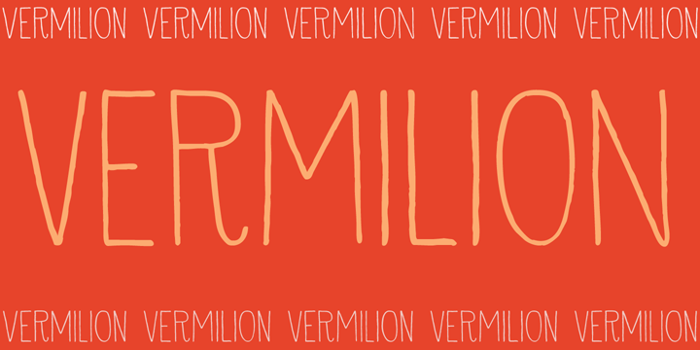 DK Vermilion Font poster
