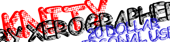 Knity Font poster