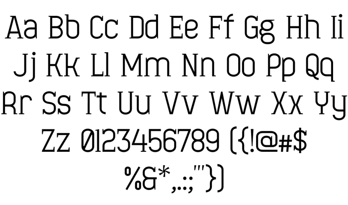 Minaeff Ect Font poster