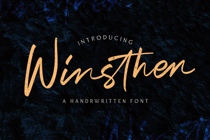 Winsthen Font poster