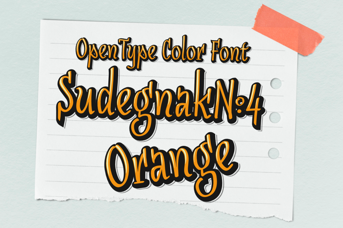 Sudegnak No4 Font poster