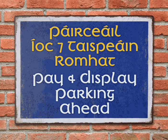 Irish Penny Font poster