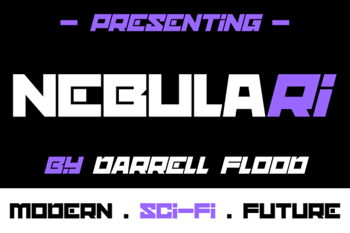 nebulari Font poster