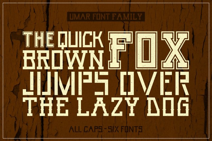 Umar Font poster