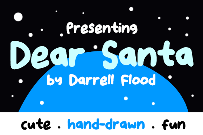 Dear Santa Font poster