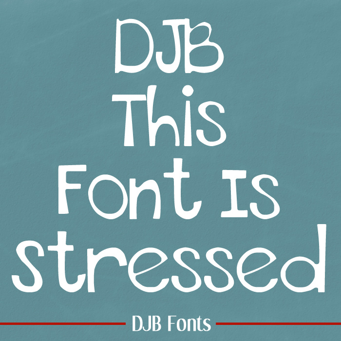 THIS FONT IS STRESSED - EURO poster
