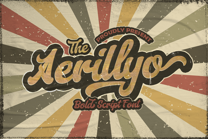 Aerillyo Font poster