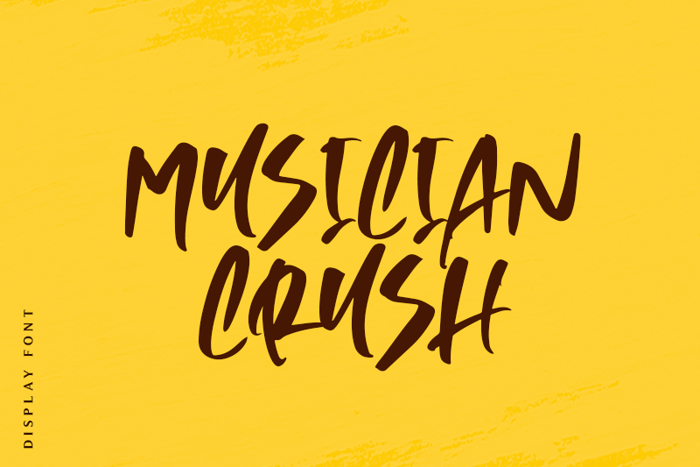 Musician Crush Font poster