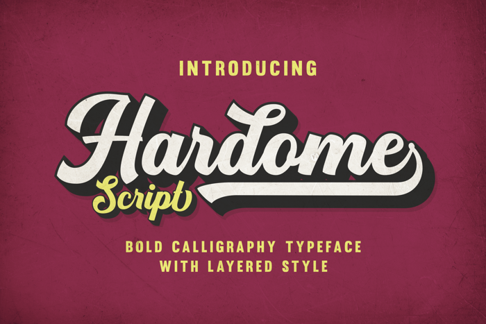 Hardome Font poster