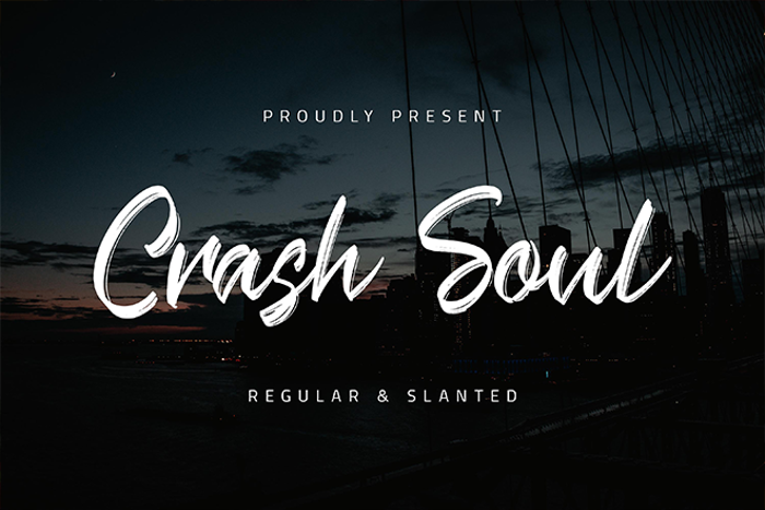 Crash Soul Font poster