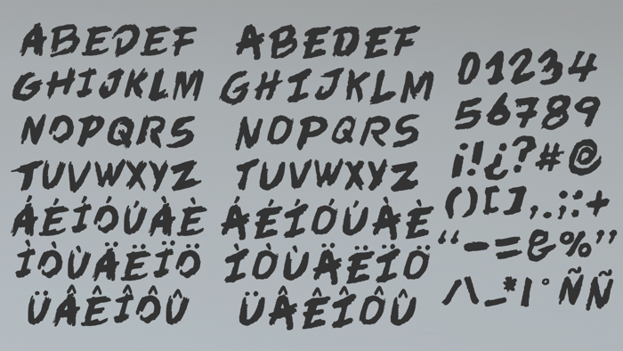 In der Zeit Font poster