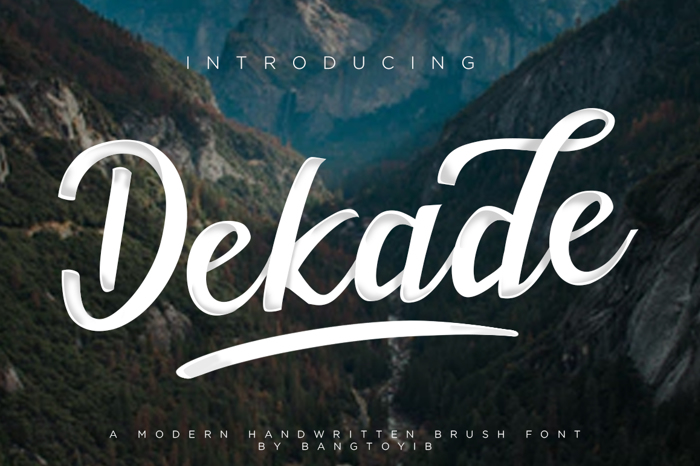 Dekade Font poster