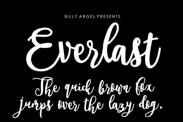 Everlast Font poster