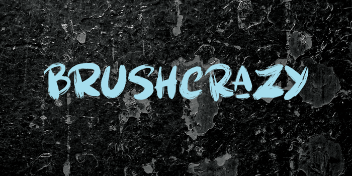 Brushcrazy DEMO Font poster